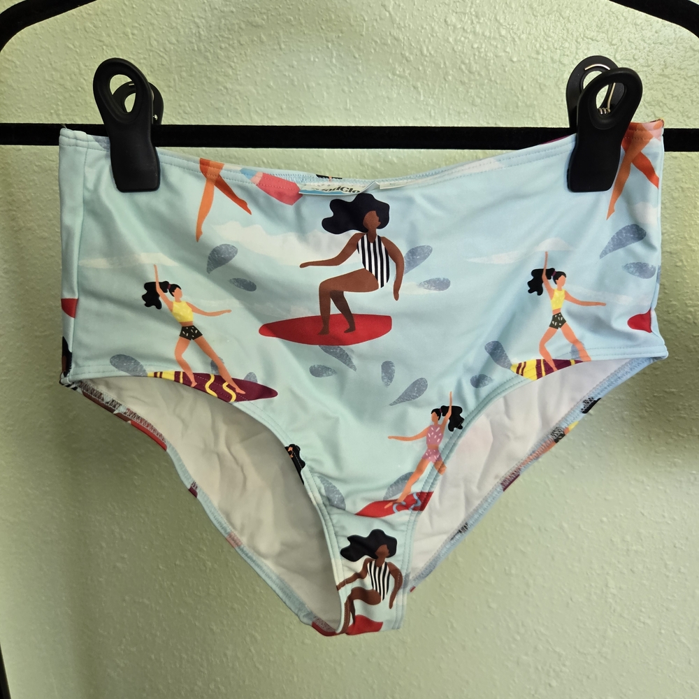 Modcloth Beach Scene Bikini in Light Blue - Picture 2 of 5